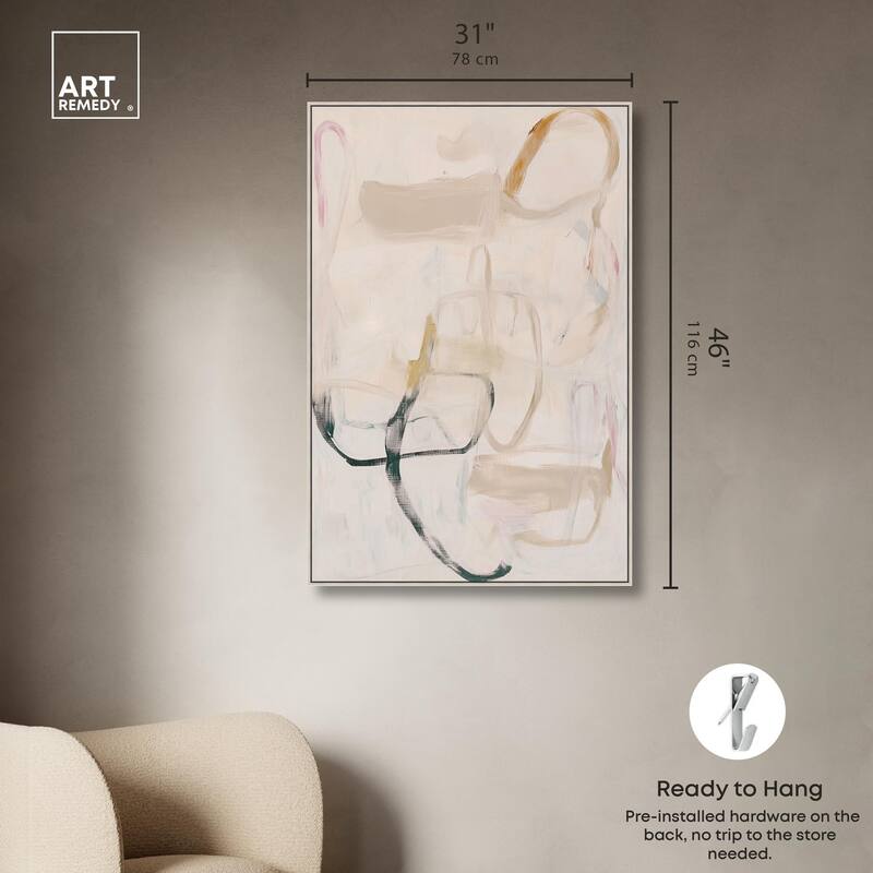 Faded Outlines I Canvas by Art Remedy