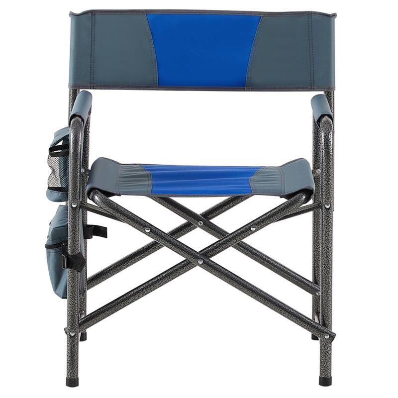 Aluminum Folding Chair with Side Tray and Storage Bag for Fishing and Picnics