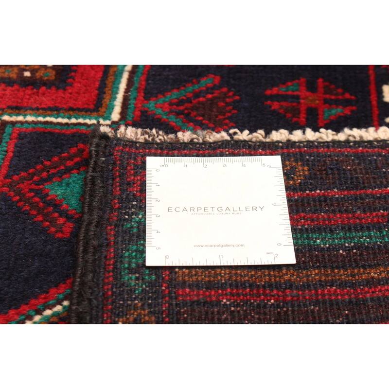 ECARPETGALLERY Hand-knotted Teimani Navy Wool Rug - 4'1 x 6'10