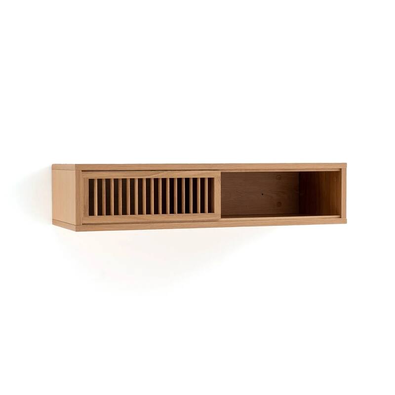 Bilbao Oak Wall Shelf Unit - N/A