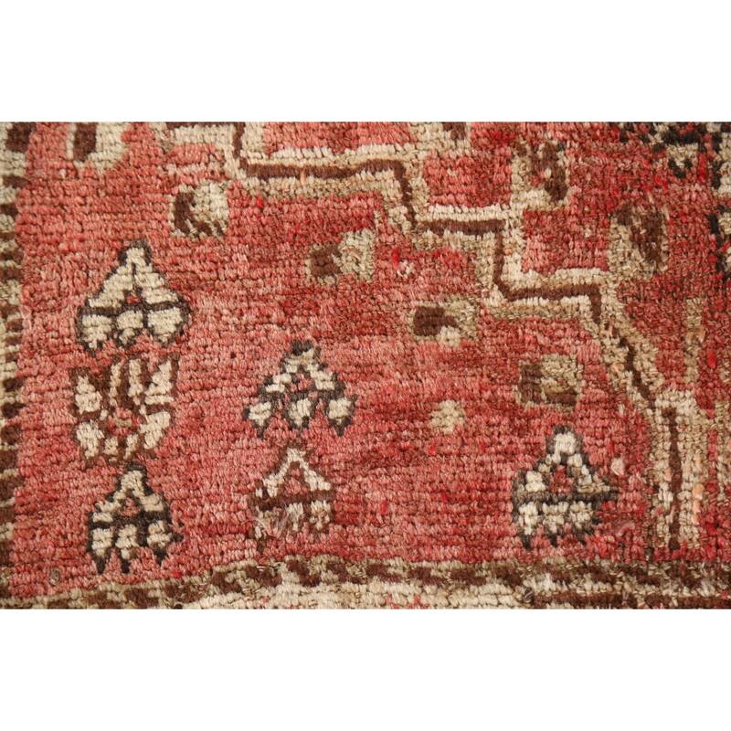 Qashqai Persian Antique Area Rug Handmade Wool Carpet - 4'0"x 7'0"