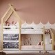 preview thumbnail 15 of 18, Twin over Twin Bunk Bed with White Storage Staircase and Blackboard