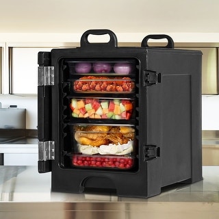 End Loading Insulated Food Pan Carrier 5 Food Pan Capacity Food Warmer ...