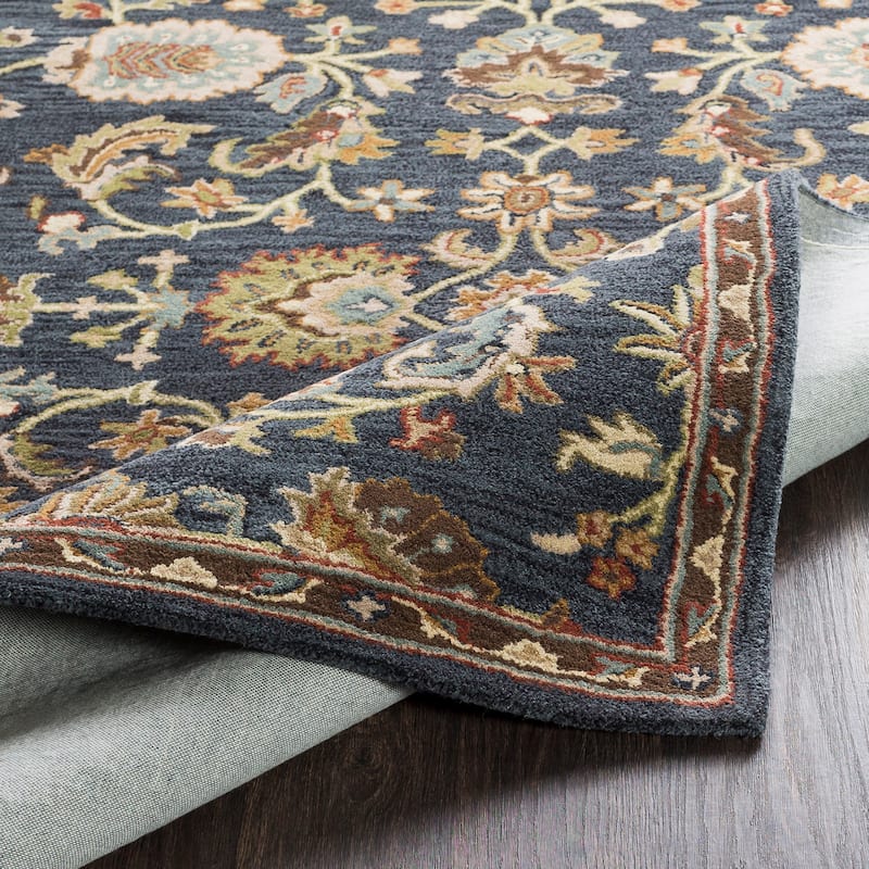 Hand-Tufted Yate Floral Wool Rug - 7'6" x 9'6"