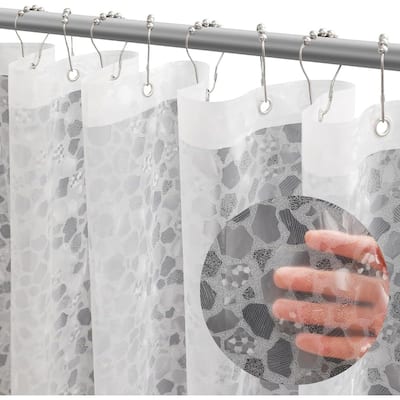 EVA Clear Plastic Shower Curtain Liner, Light Weight 72" x 72"