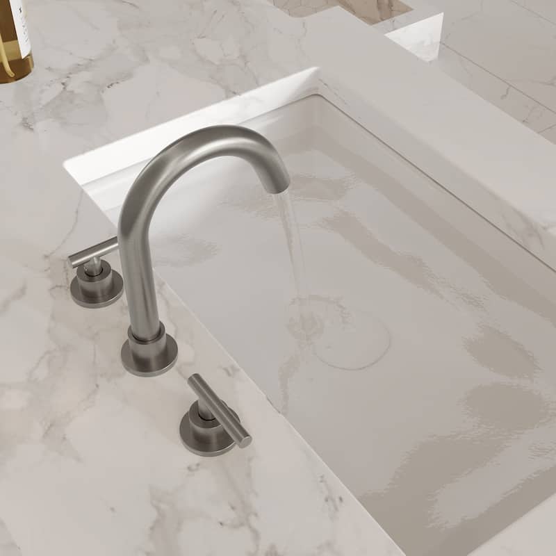 GRANDJOY 8" Mid Arc Widespread 2-Handle Bathroom Faucet