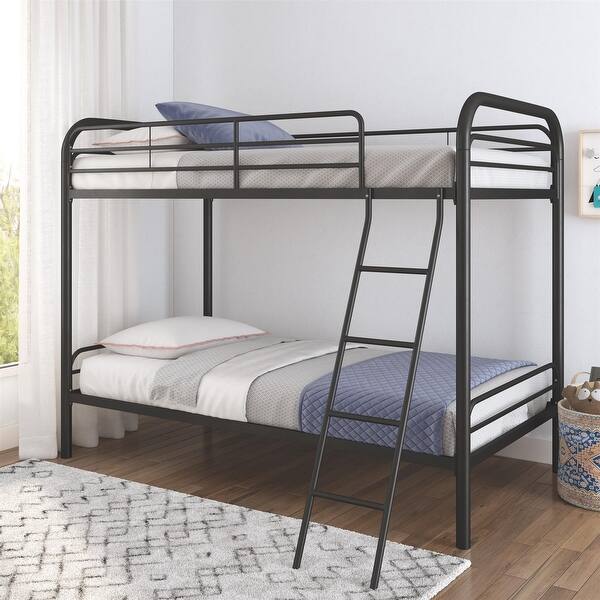 slide 2 of 20, Avenue Greene Edison Twin over Twin Metal Bunk Bed
