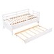 preview thumbnail 15 of 33, Elegant Low Loft Bed Twin Size with Trundle, Full Safety Fence, Climbing ladder and Storage Drawers, Solid & Sturdy, White