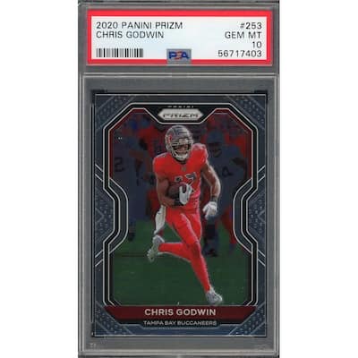 Chris Godwin 2020 Panini Prizm Football Card #253 Graded PSA 10 - 8'6" x 11'6"