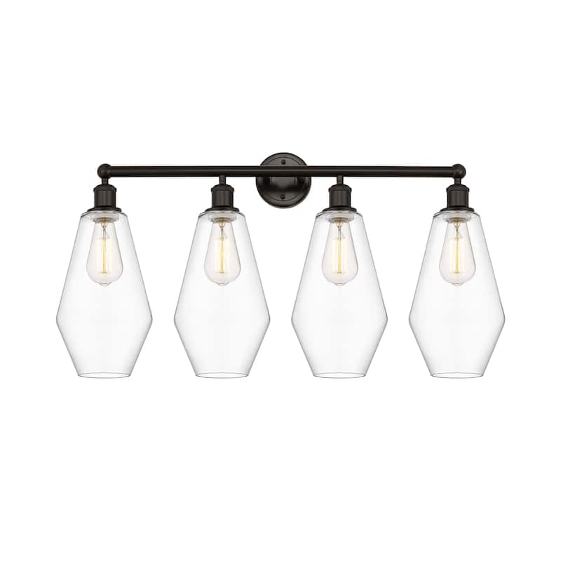 Innovations Lighting Cindyrella - 4 Light 34" Bath Vanity Light - Clear/Oil Rubbed Bronze
