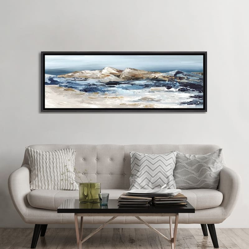iCanvas "By The Rocks" by Luna Mavis Framed