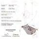 preview thumbnail 7 of 5, Canvas Hammock Swing Wooden Hanging Swing Seat for Baby to Toddler - 27.65*17.5inches