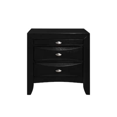 Nightstand with 2 Chambered Drawer