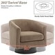 preview thumbnail 109 of 186, Modern Upholstered Barrel Chair Swivel Accent Chair for Living Room