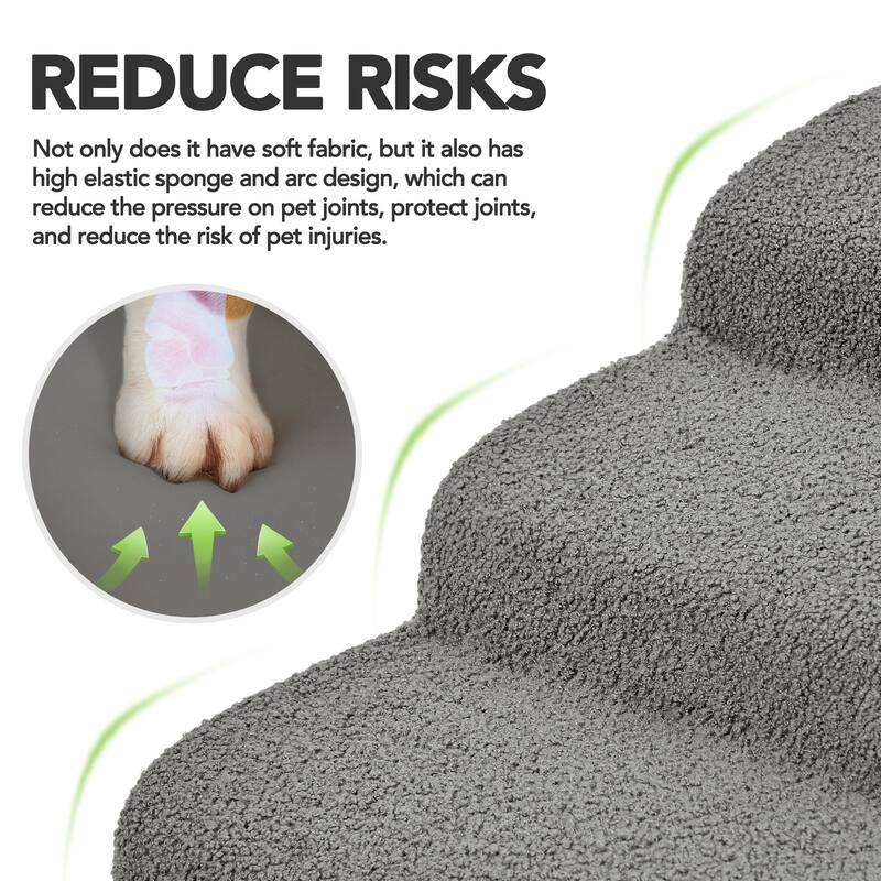 Teddy Style Velvet Waterproof Dog Pet Stairs