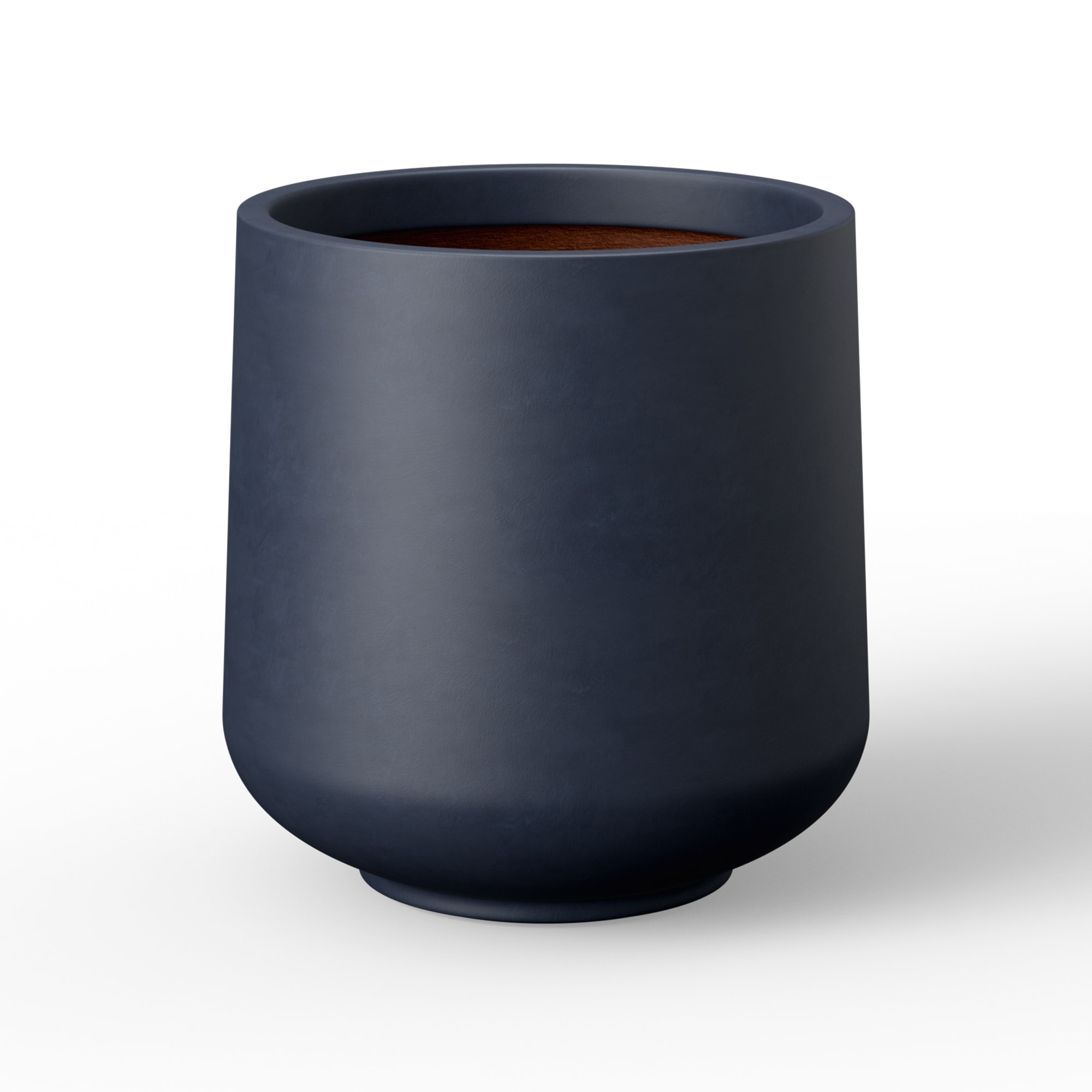 Concrete Tall Round Planter for Outdoor Indoor