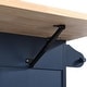preview thumbnail 18 of 18, Farmhouse Kitchen Island Set with Drop Leaf and 2 Seatings,Dining Table Set with Storage Cabinet, Drawers and Towel Rack