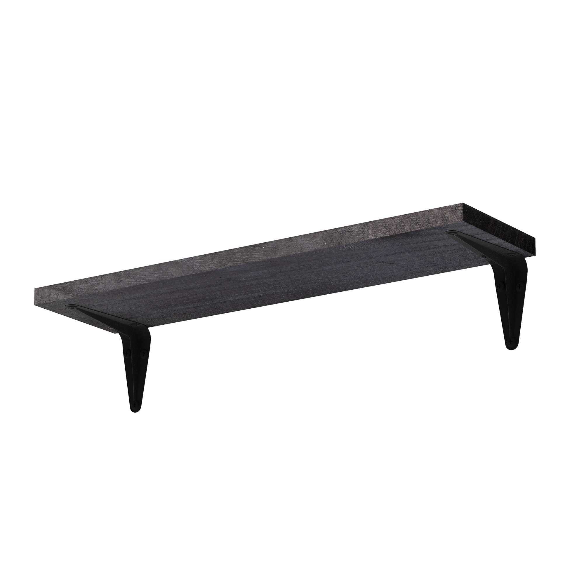 Wallniture Arras 17x4.5" Floating Bookshelves, Hanging Shelves for Living Room, Farmhouse Decor, Custom Finish and Piece Options