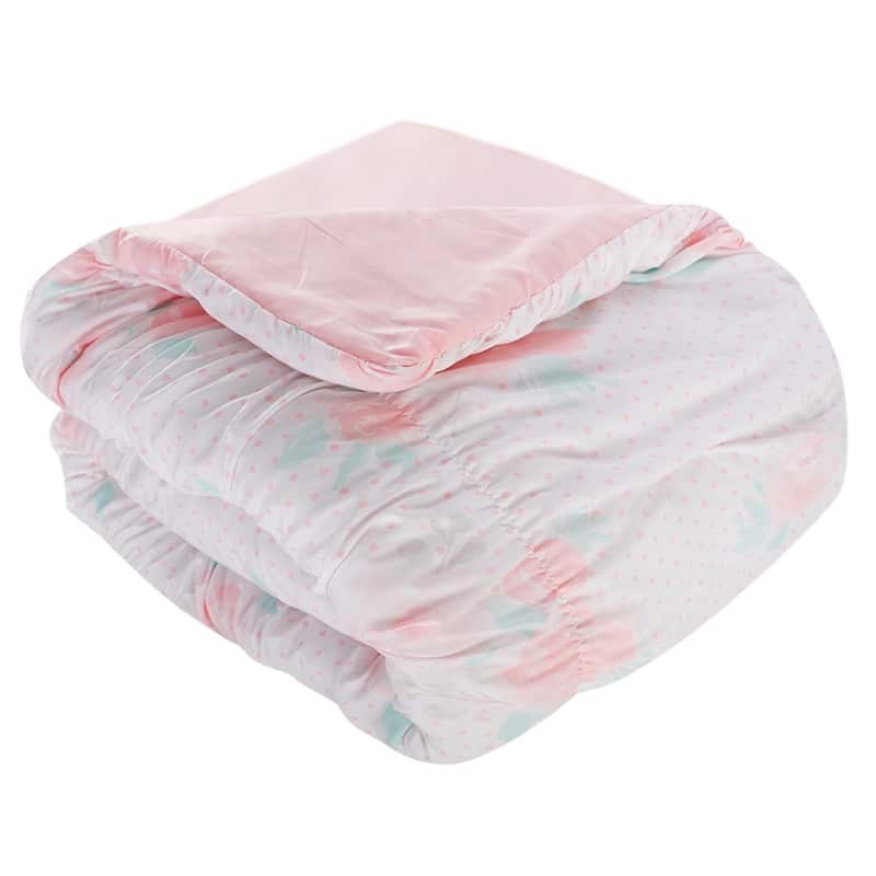 Tabitha Smocked Floral Ultra-soft Microfiber Comforter Set with Soft Pillows