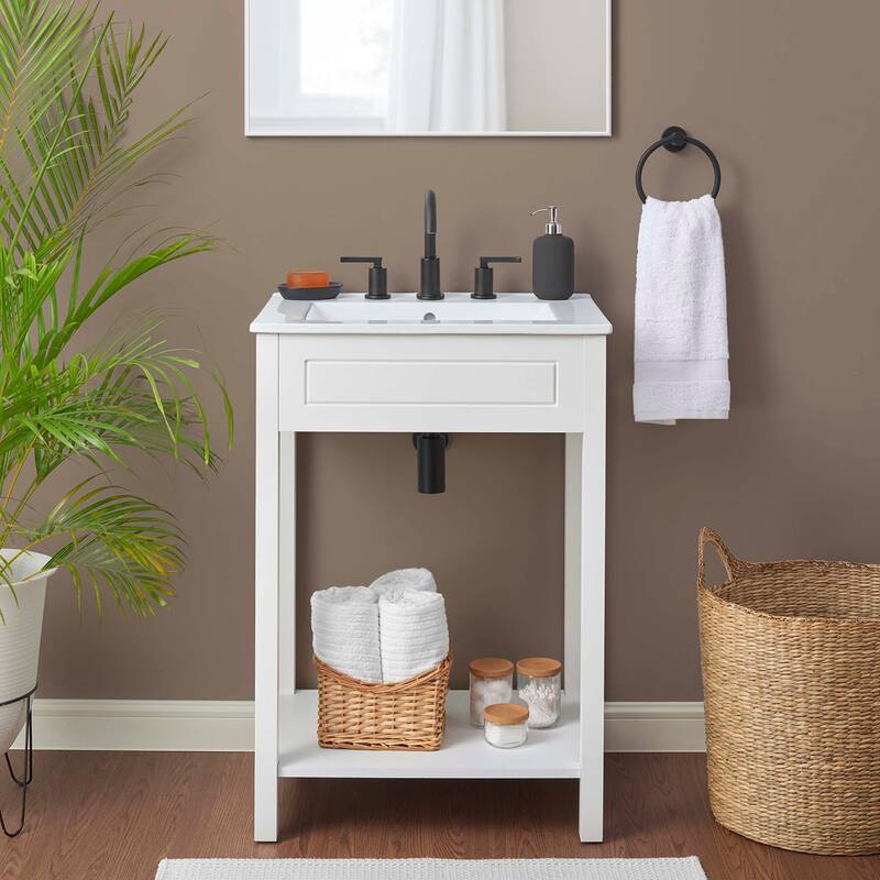 Altura 24" Bathroom Vanity - White White