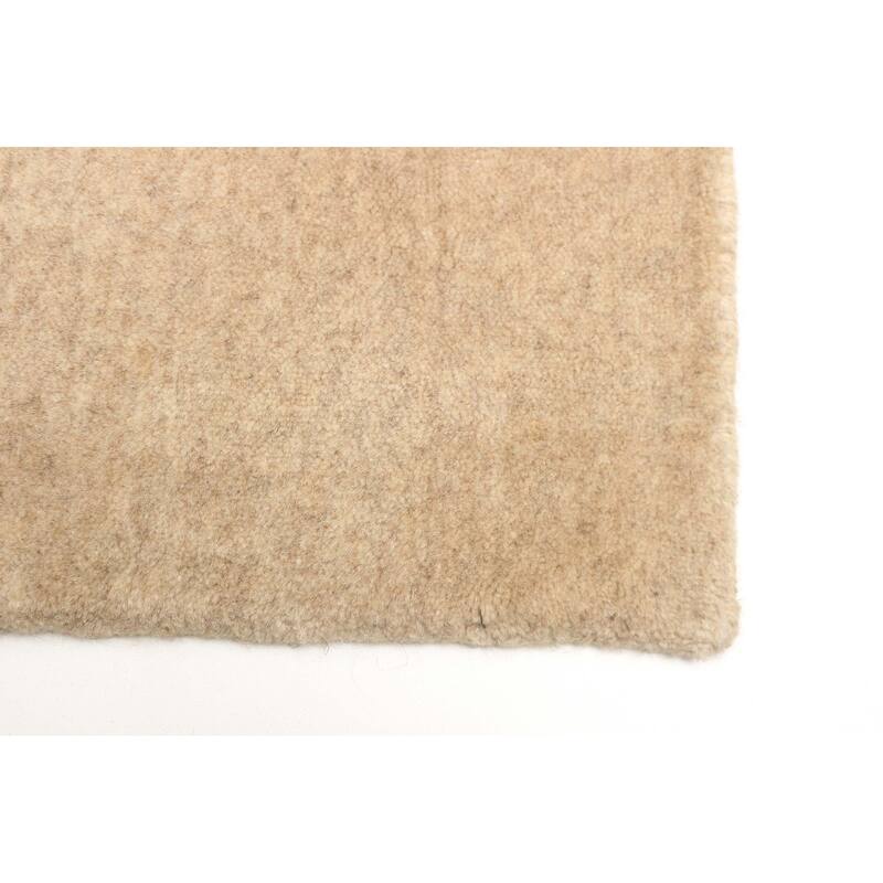 ECARPETGALLERY Hand Loomed Kashkuli Gabbeh Beige Wool Rug - 2'8 x 7'7