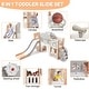 preview thumbnail 7 of 31, 8-in-1 Toddler Indoor Playground with Slide Baby Slide Playset for Toddlers Ages 1-3 Outdoor Play