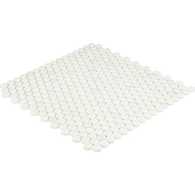 Daltile Starcastle 5/8" Mini Hexagon Glass Wall and Floor Mosaic (15 PC Per Carton) (13.80 SQFT Per Carton)