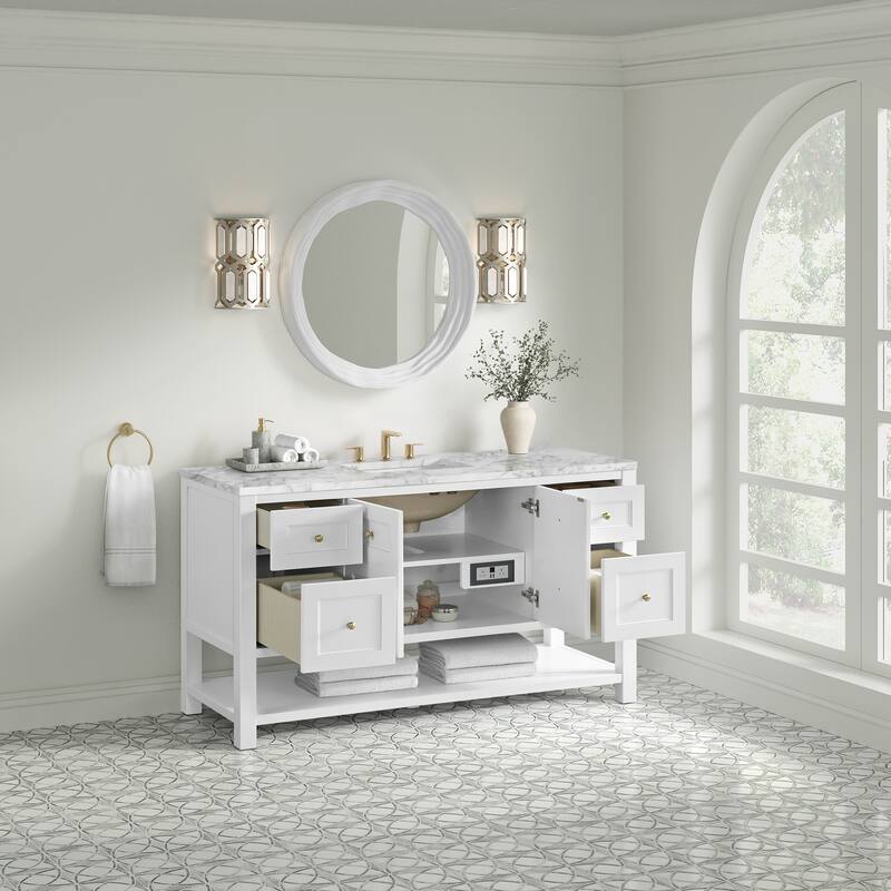 Breckenridge 60" Single Vanity, Bright White - 60S