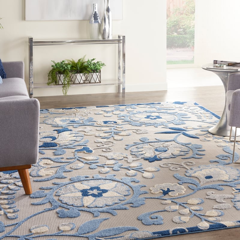 Nourison Aloha Indoor/Outdoor Floral Area Rug