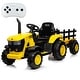 preview thumbnail 21 of 25, Kids Ride on Tractor with Detachable Trailer and Remote Control Yellow