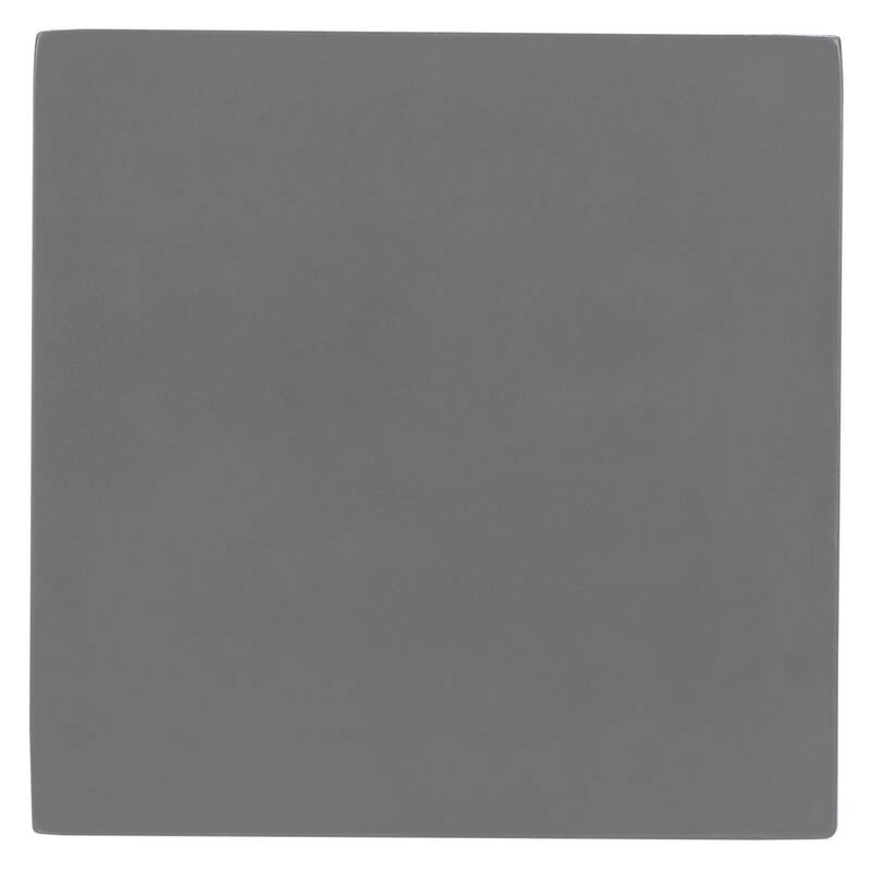 SAFAVIEH Zen Mushroom Concrete Indoor/ Outdoor Accent Table (Dark Grey) - 13.7" x 13.7" x 18.1"