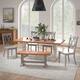 Option Antique Grey Chairs and Bench