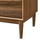 preview thumbnail 29 of 43, Artemio Black or Walnut Wood 3 Piece Bedroom Set with Grey Upholstered Headboard