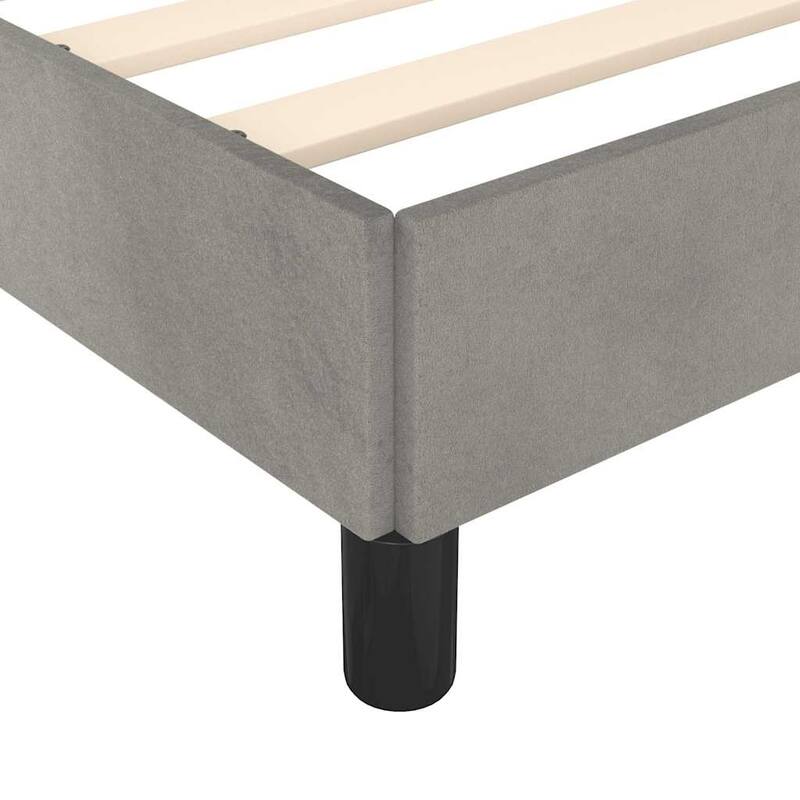 vidaXL Bed Frame, Velvet, No Mattress
