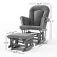 preview thumbnail 13 of 36, Forever Eclectic Cozy Glider Rocker and Ottoman