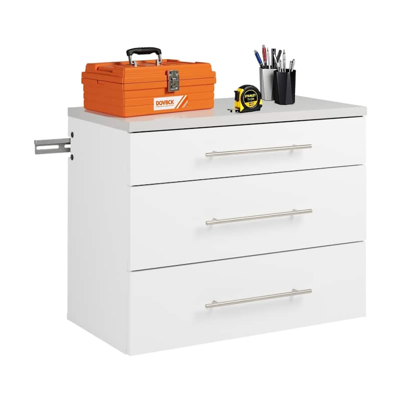 Prepac HangUps 3-drawer Base Storage Cabinet - White
