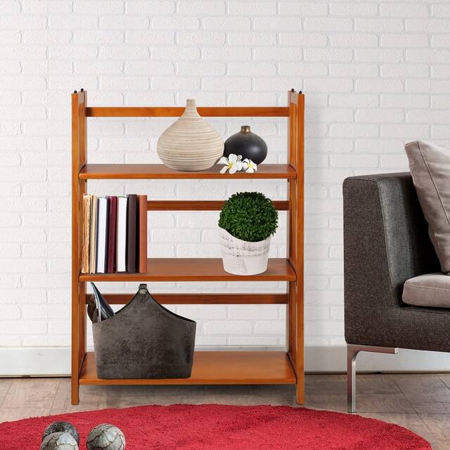 Porch & Den Edgemont Folding Stackable 27.5-inch Bookcase
