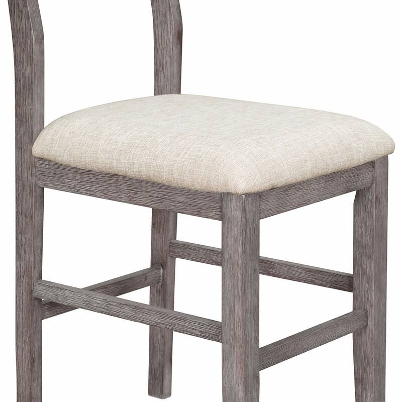 5PCS Counter Height Wood Dining Table Set