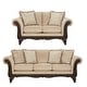 preview thumbnail 12 of 30, Hernen Carved Wood Frame 5-Piece Living Room Set