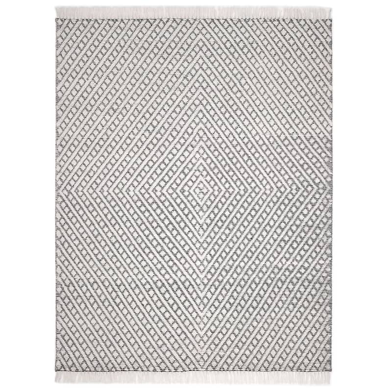 Overton Handmade Modern Contemporary Geometric Area Rug