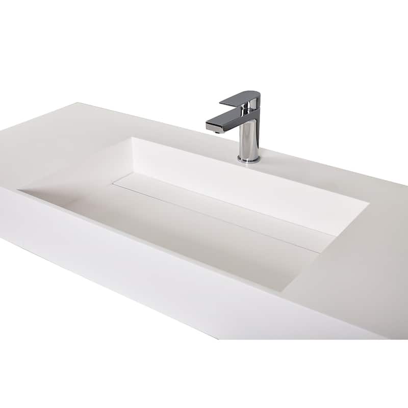 Amelia 36" - 72" Solid Surface Bathroom Vanity Top