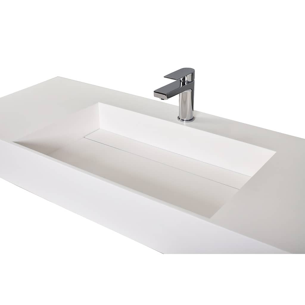 Amelia 36" - 72" Solid Surface Bathroom Vanity Top