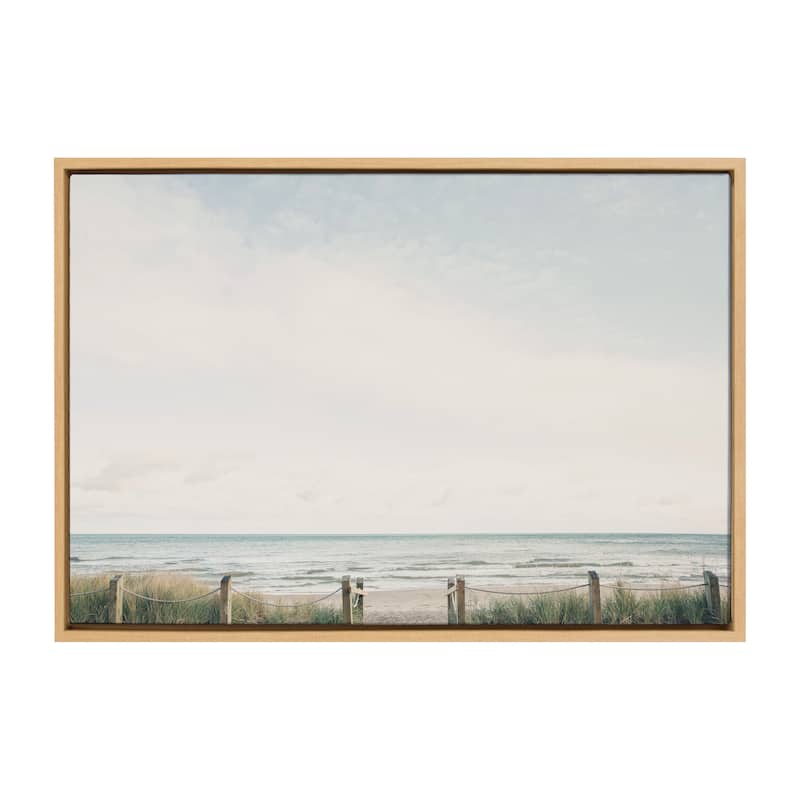 Kate and Laurel Sylvie Pale Sky Framed Canvas by Emiko and Mark Franzen of F2Images