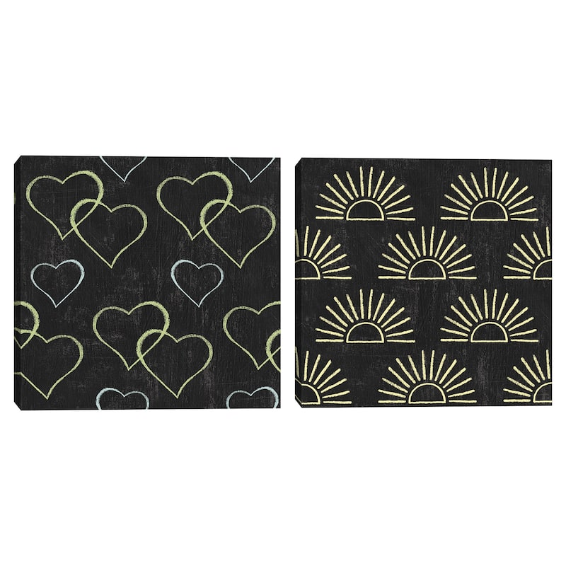 Winsome Words Pattern III & IV by Moira Hershey Canvas Art Prints