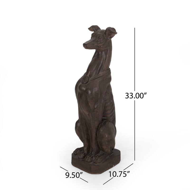 Brandbury Greyhound Dog Statue by Christopher Knight Home