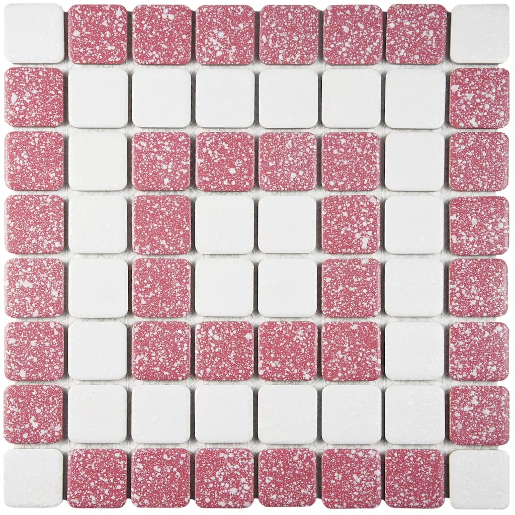 Merola Tile Crystalline Market Square Flamingo 11-3/4" x 11-3/4" Porcelain Floor and Wall Tile