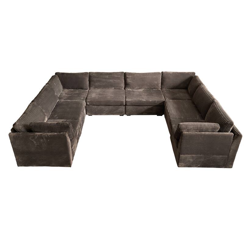 OVIOS Art-Style Deep-Seat Sofa