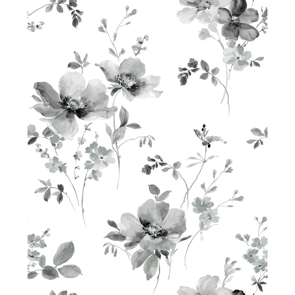 NextWall Watercolor Windflower Peel and Stick Wallpaper