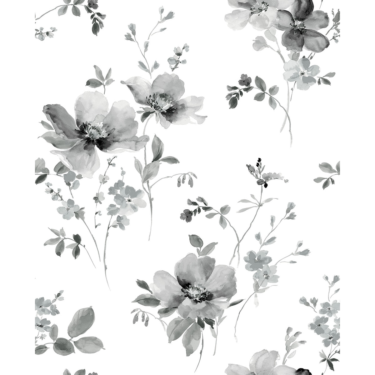 NextWall Watercolor Windflower Peel and Stick Wallpaper