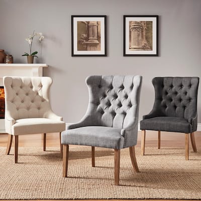 Kimpton Upholstered Button-tufted Wingback Chair by iNSPIRE Q Artisan